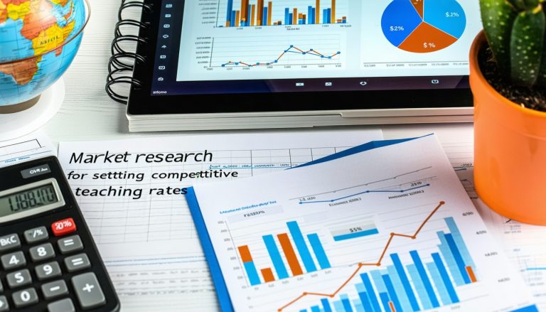 Unleash your online tutoring potential with savvy market research for competitive rates.