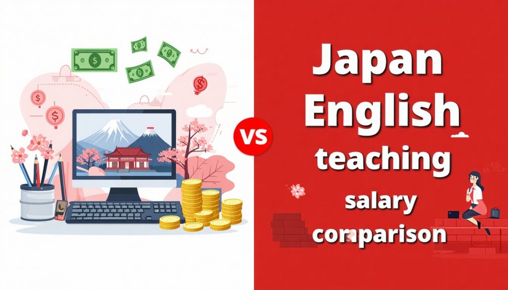 japan english teaching salary comparison