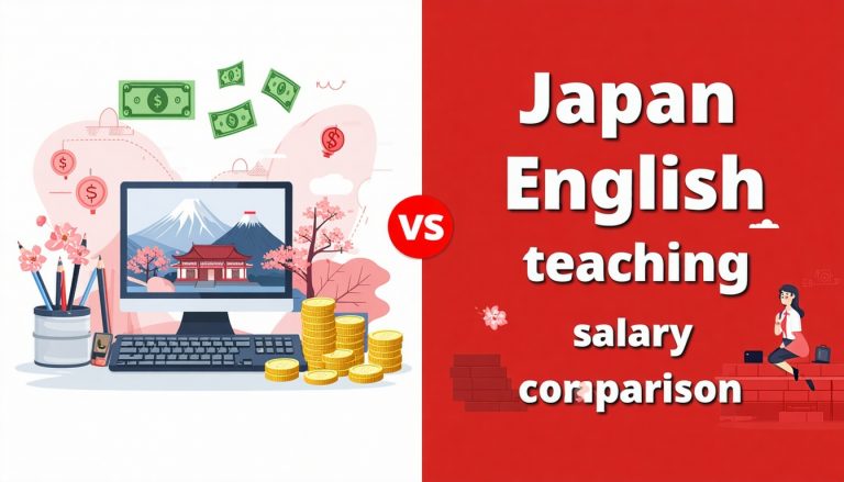 japan english teaching salary comparison